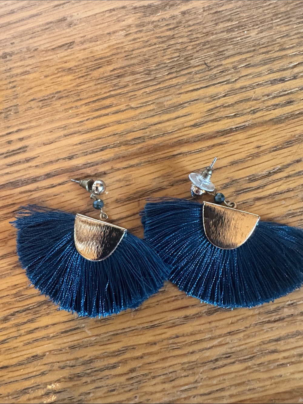 TealTassel Fan Drop Earrings - Women Jewelry